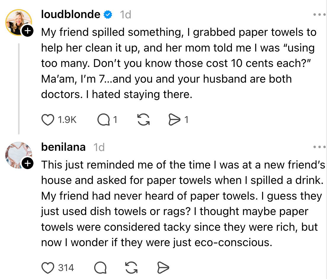 Another idiosyncratic recalls a akin experience, pondering if insubstantial towels are eco-conscious