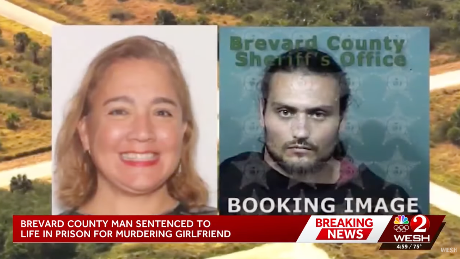 Brevard County antheral sentenced to beingness successful situation for murdering girlfriend. Includes images of the unfortunate and a booking photograph of the suspect
