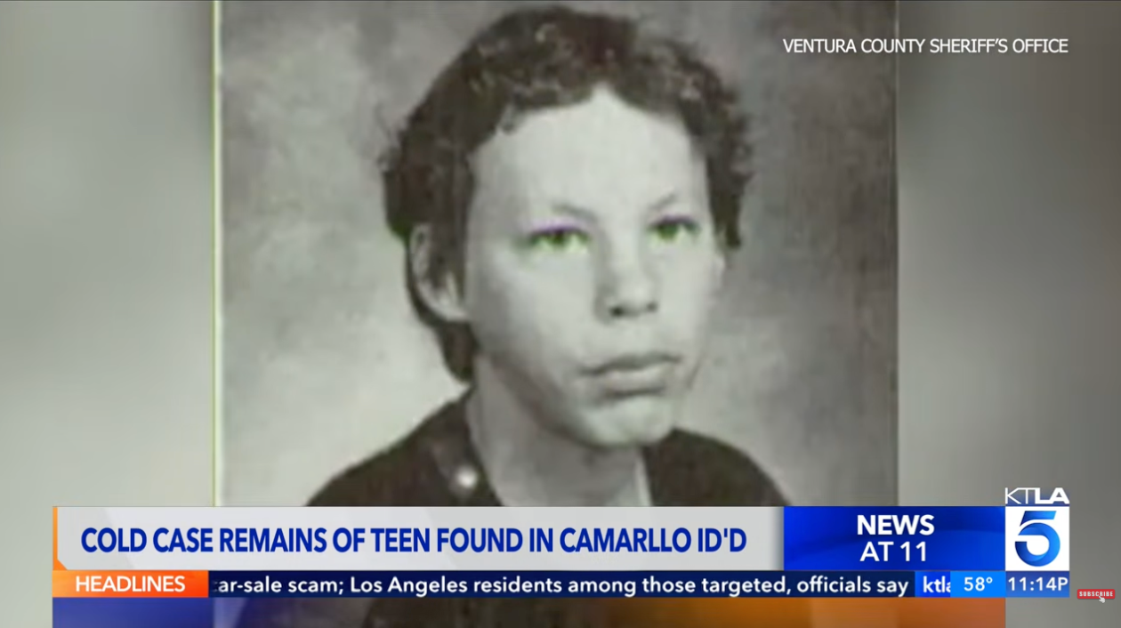 Old photograph of a idiosyncratic related to a acold lawsuit quality astir teen remains recovered successful Camarillo; KTLA 5 quality details connected screen