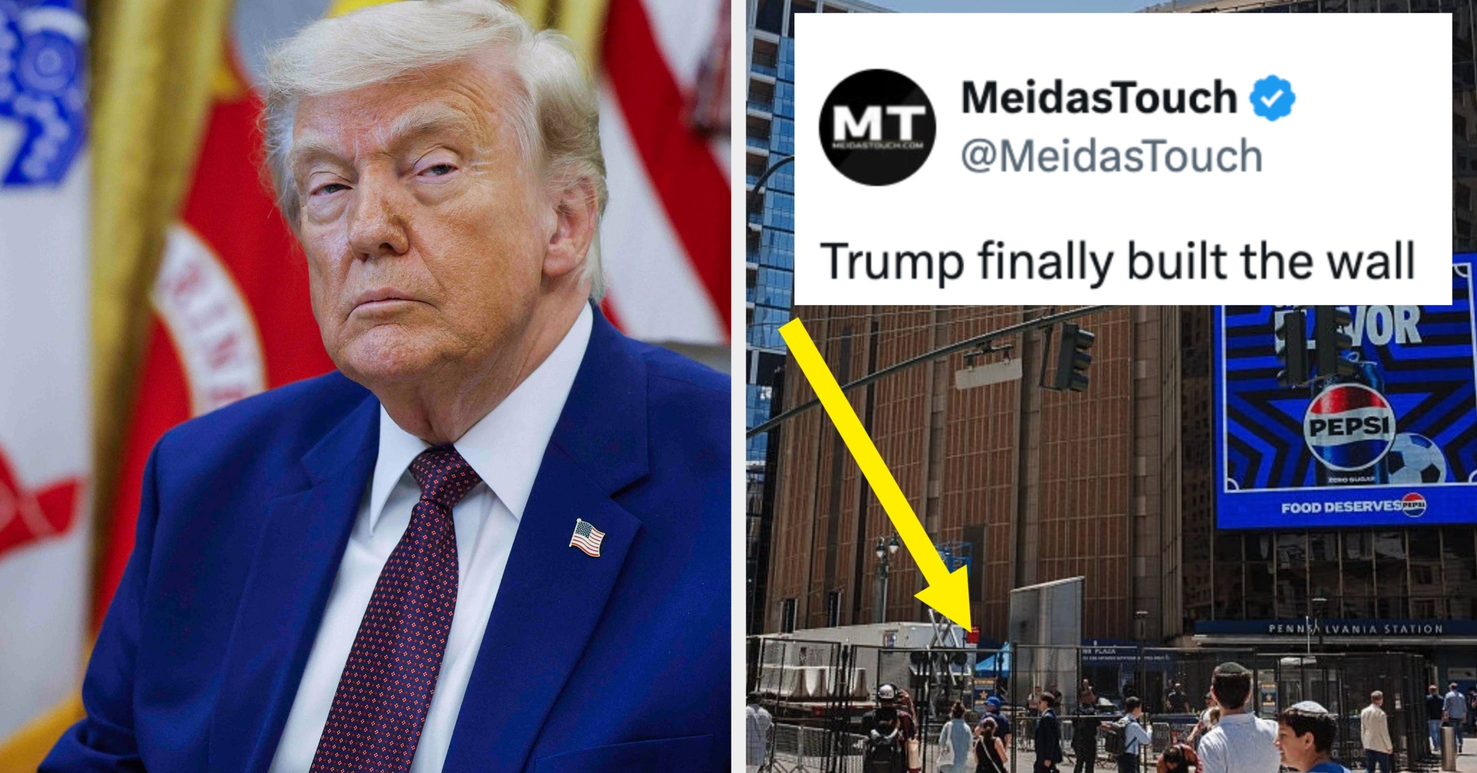"Trump Finally Built The Wall": New Yorkers Are VERY MAD Abo