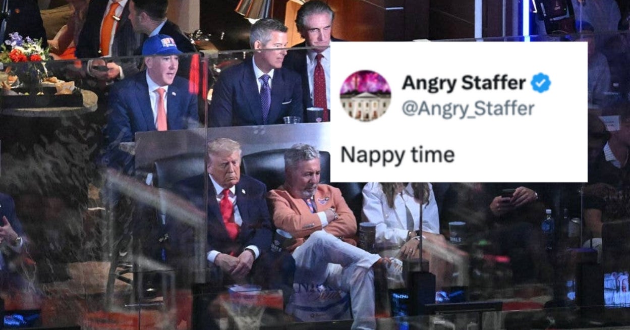 This 23-Second Clip Of Donald Trump At The NBA Fin