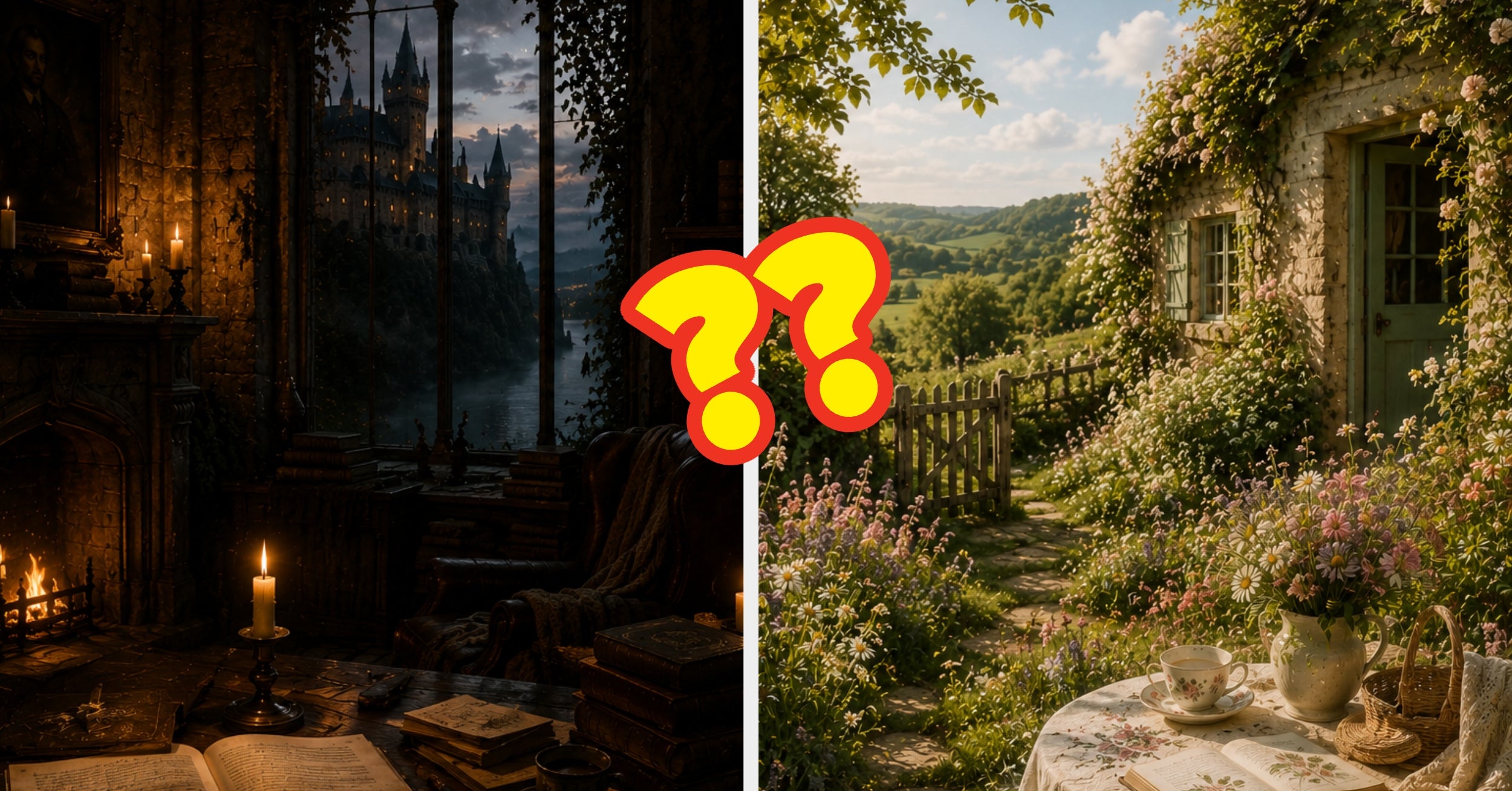 Would you choose a moody, candlelit stay in a dark