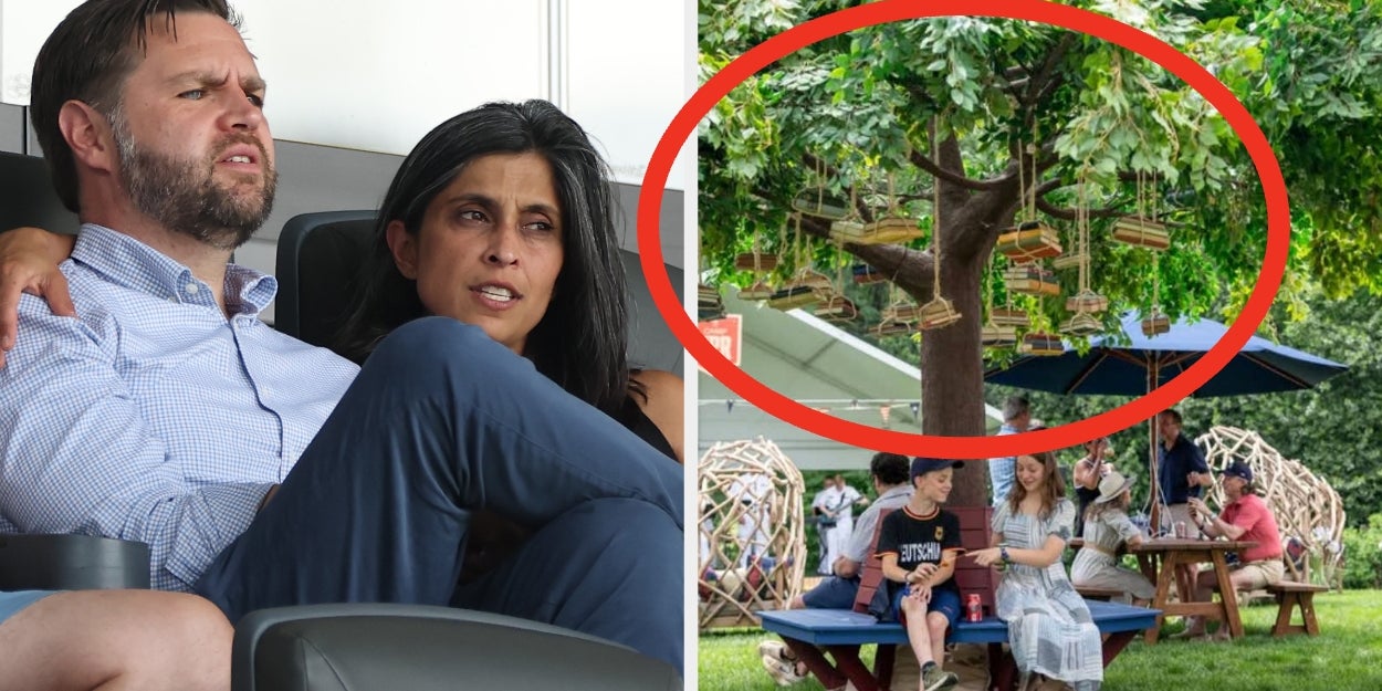 Usha Vance's Bizarre Book Tree Is Going Viral For All Of The Wrong Reasons
