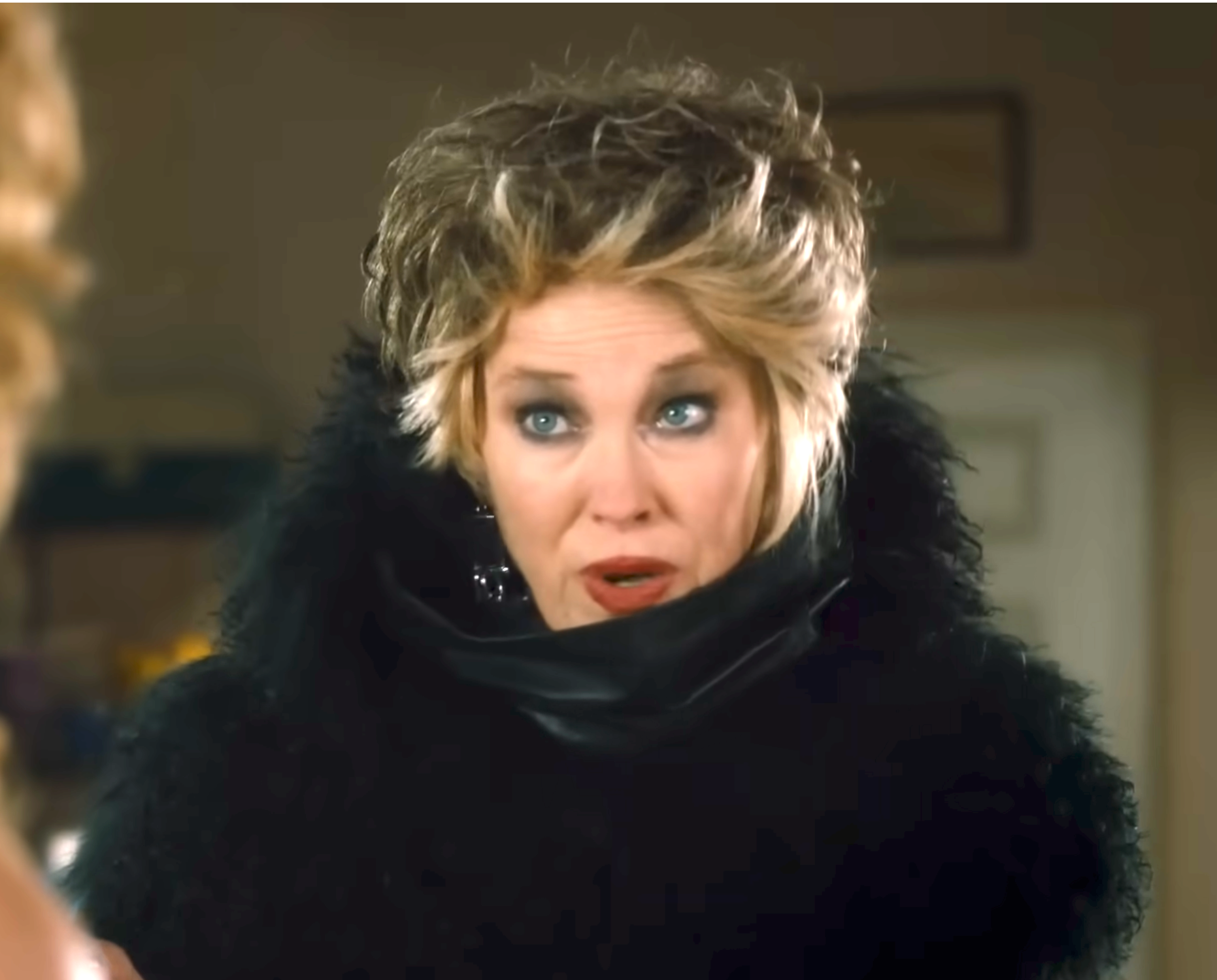 Person with styled hairsbreadth  wearing a fluffy, high-collared outfit, speaking successful  an expressive manner