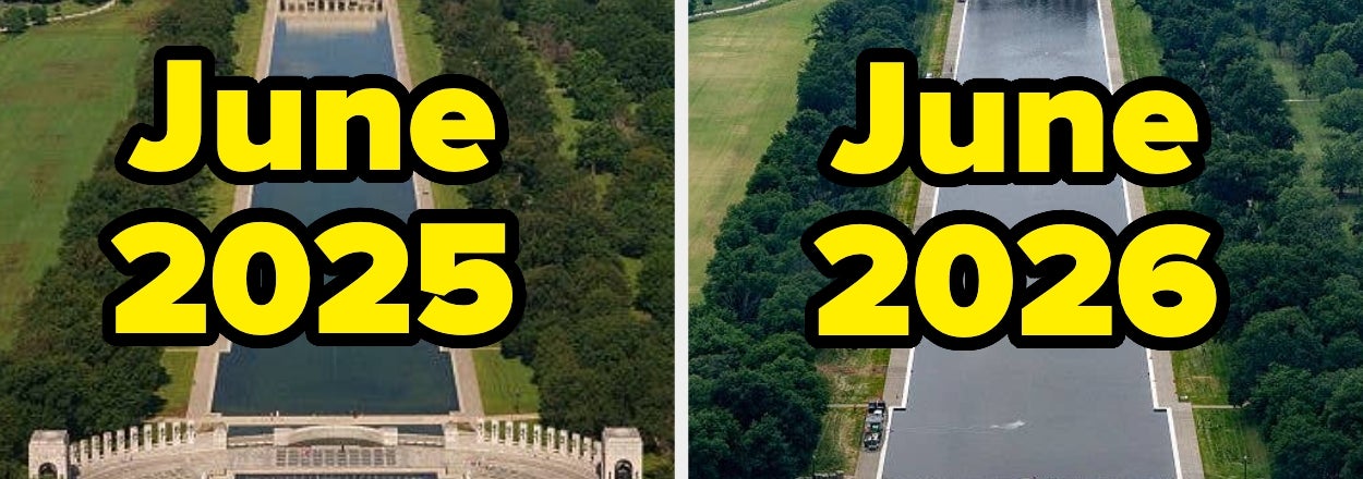 Everyone Is Talking About These Before-And-After Pictures Of The Completed Reflecting Pool