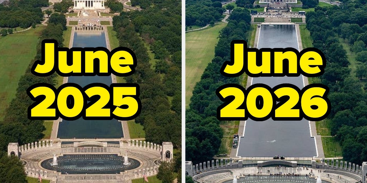 These Before-And-After Pictures Of The Reflecting Pool Are Going Viral