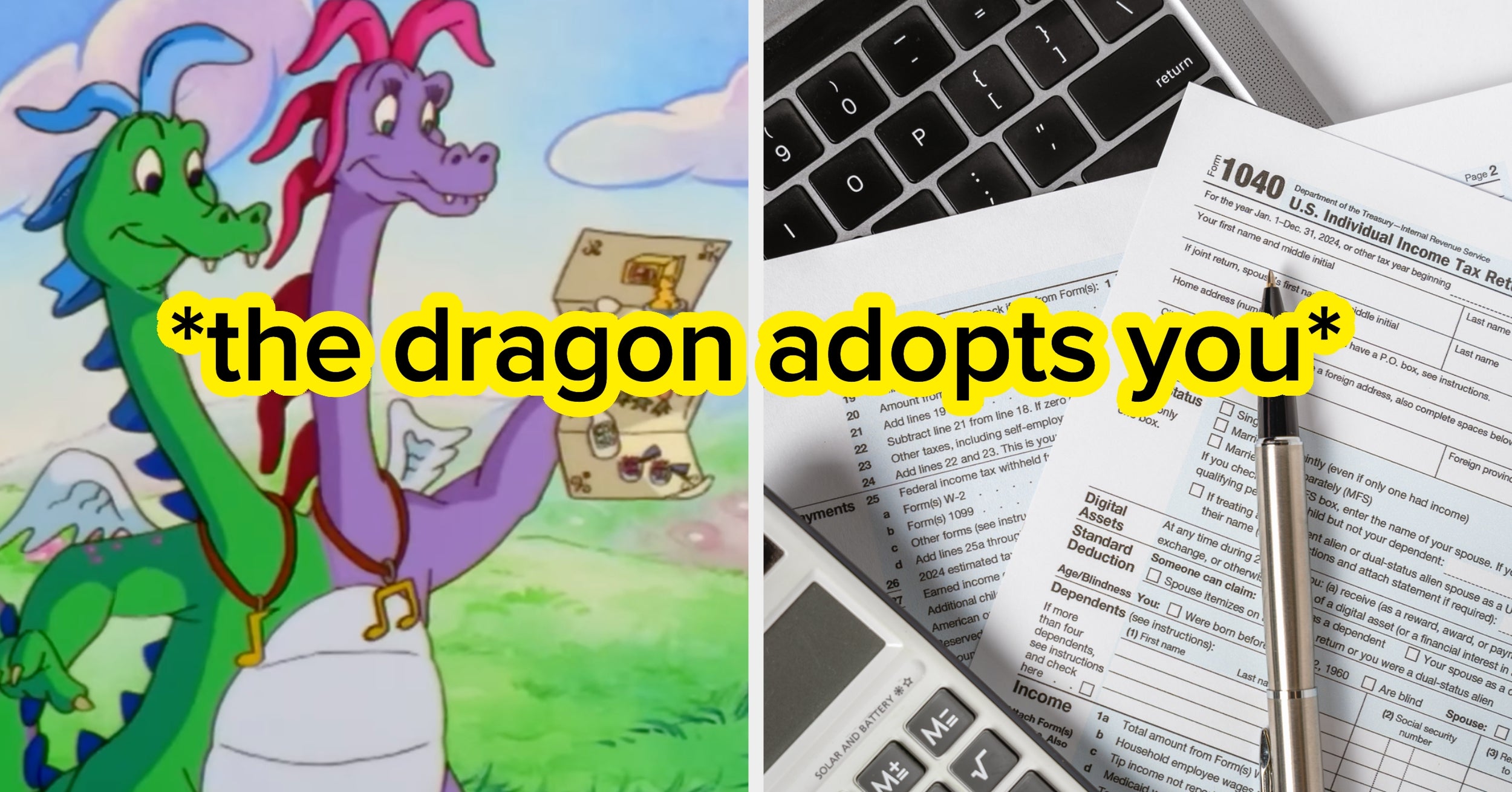 Let's See If You Can Survive Tax Season As A Dragon's Accountant! Don't *Burn* Out, Hehe!