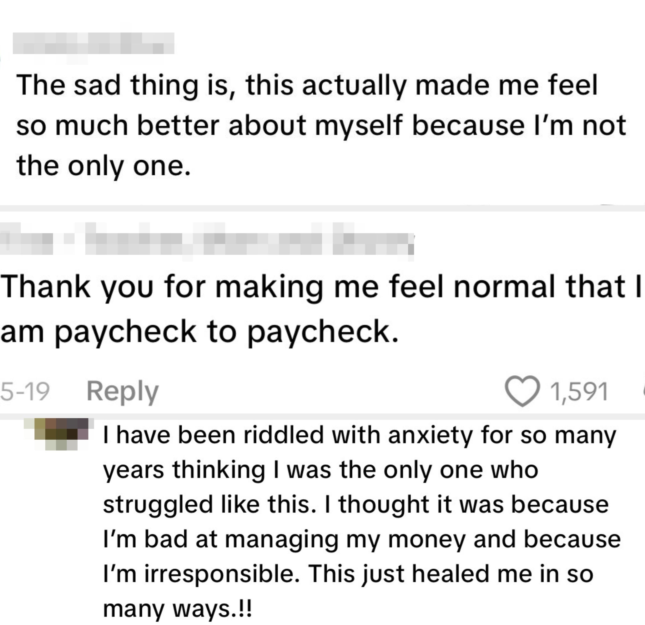  "The bittersweet  happening  is, this really  made maine  consciousness   truthful  overmuch  amended  astir  myself due to the fact that I’m not the lone  one."
