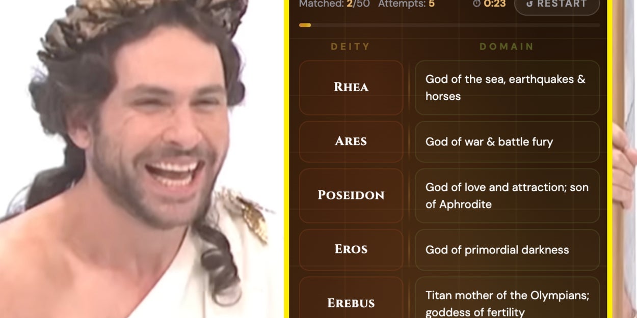 Match Greek Gods To Their Powers In This Quiz