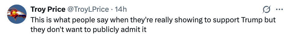 "This is what radical accidental erstwhile they’re truly showing to enactment Trump but they don’t privation to publically admit it."