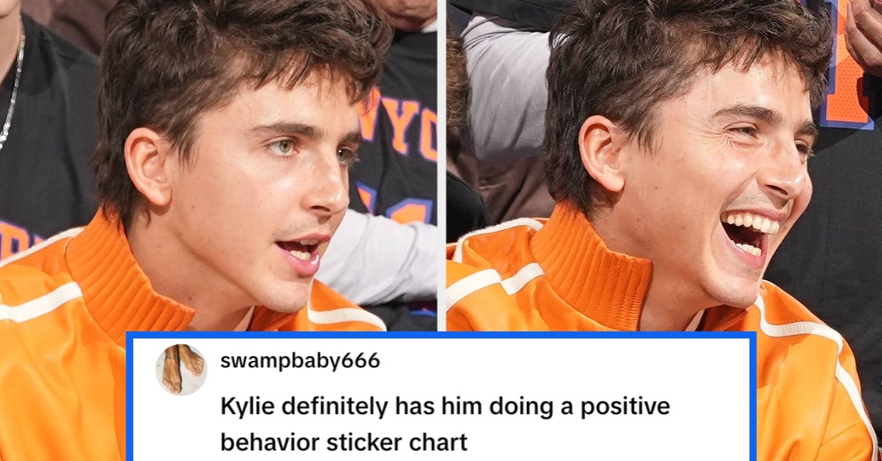 Timothée Chalamet’s Goofy Knicks Celebration Goes Viral