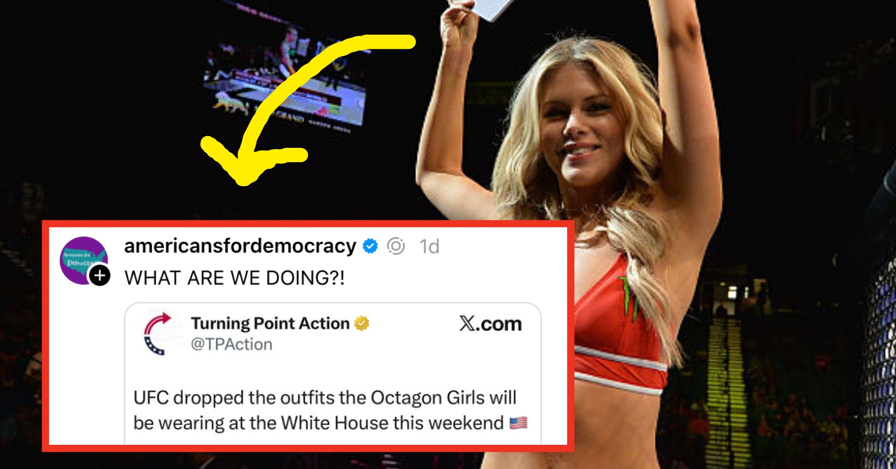 "What In The Spirit Halloween Is Going On": The Internet Is Losing It Over The Outfits The UFC "Octagon Girls" Will Be Wearing To The White House This Weekend