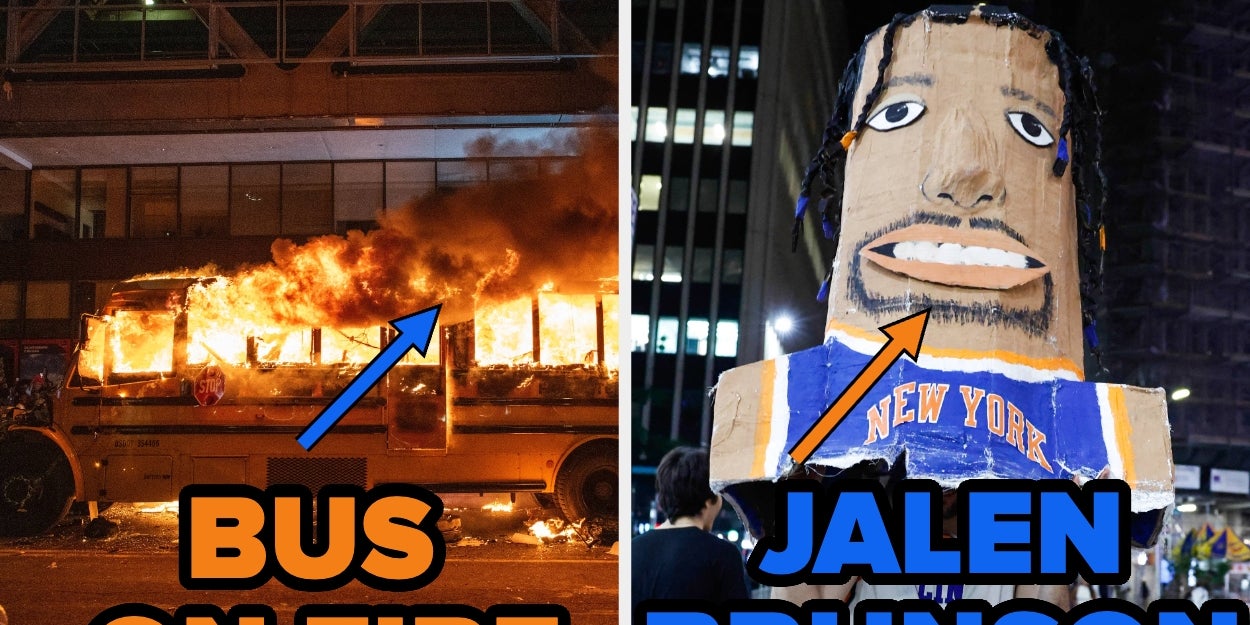 Photos Of Knicks Fans Celebrating Finals Win In NYC