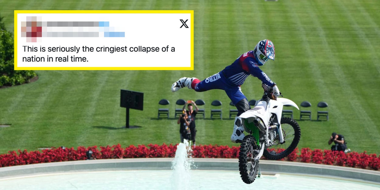 Viral Photos: Dirt Bike Stunts At The White House