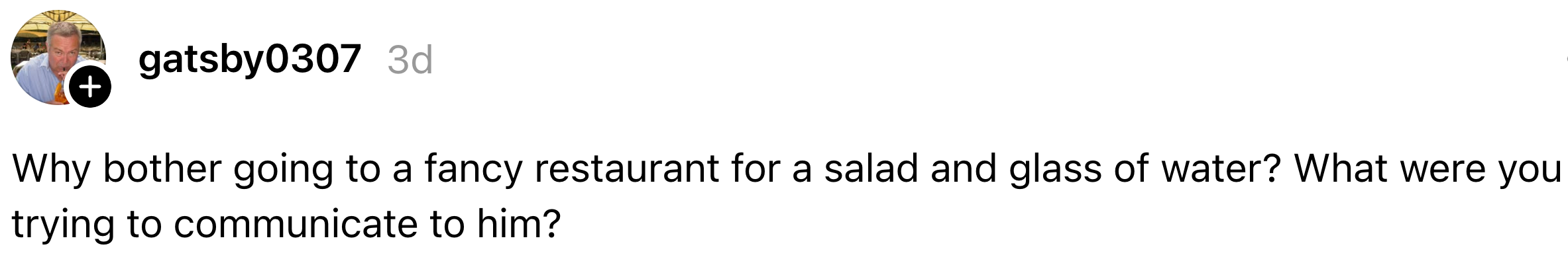 Comment questioning wherefore idiosyncratic would spell to a fancy edifice conscionable for a crockery and water, asking astir the intent down it
