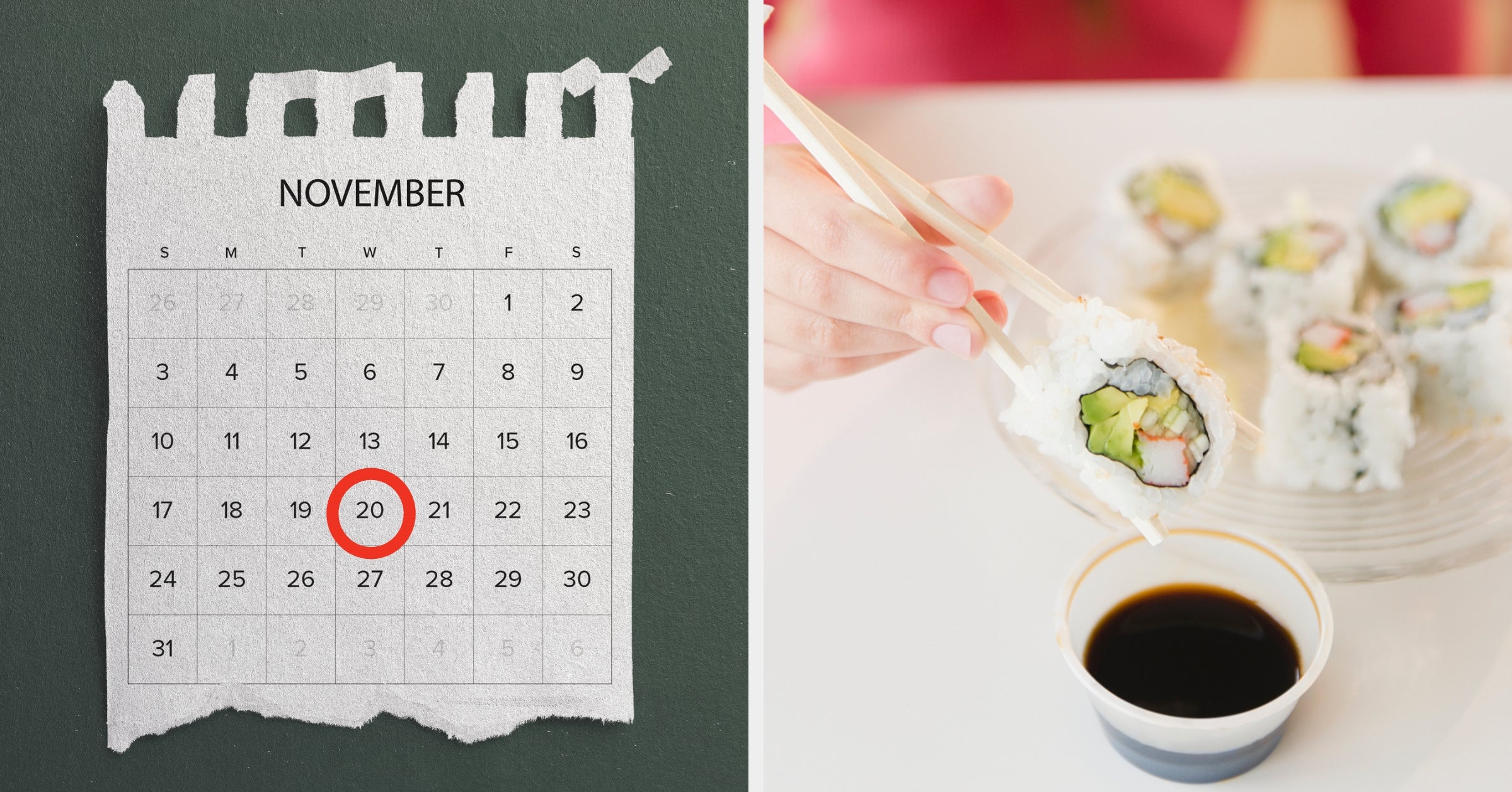 Eat All The Sushi You Want And I'll Guess The Day You Were Born