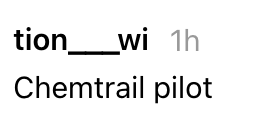 "Chemtrail pilot" by idiosyncratic tion__wi 1 hr ago