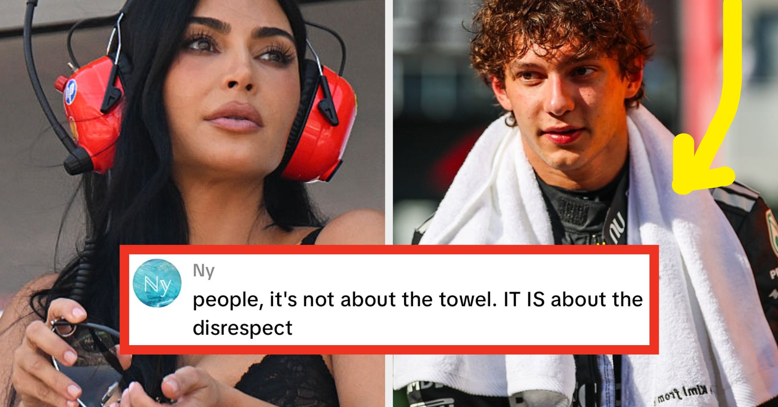 "Her Level Of Entitlement Is Unmatched": Kim Kardashian's Apology Gift After Stealing F1 Star Kimi Antonelli's Towel Has Fans Arguing All Over Again