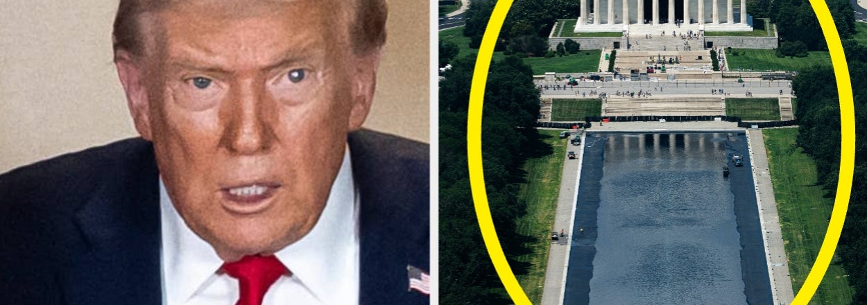 The Internet Is Mercilessly Meme-Ing The Algae-Ridden Reflecting Pool, And The Jokes Are Too Good