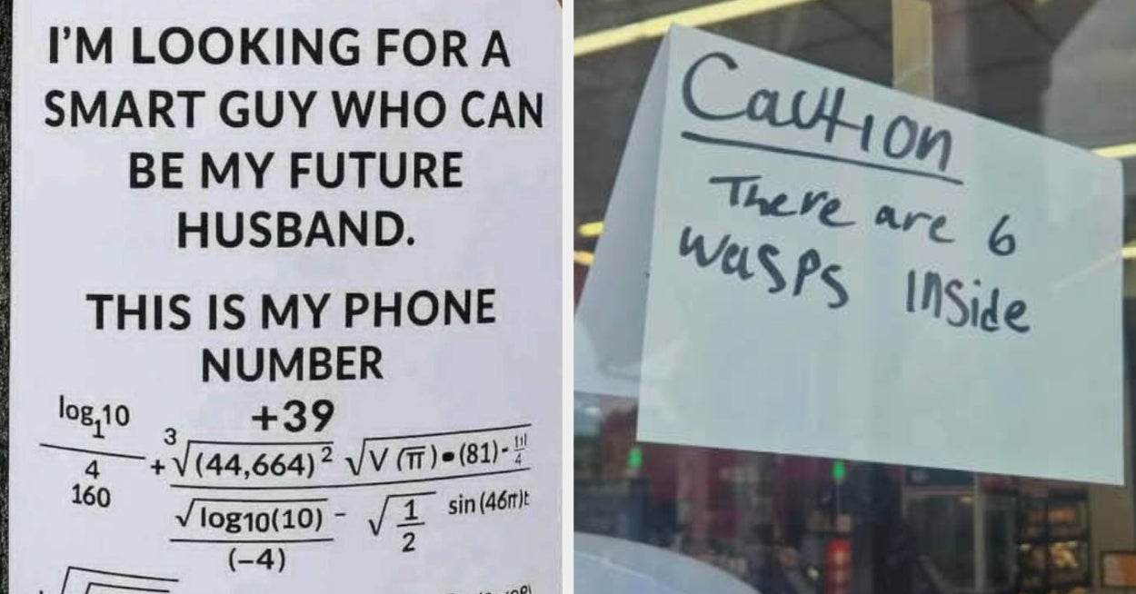 19 Hilariously Weird Signs From This Week That'll Give Your Brain The Serotonin It Has Been Craving