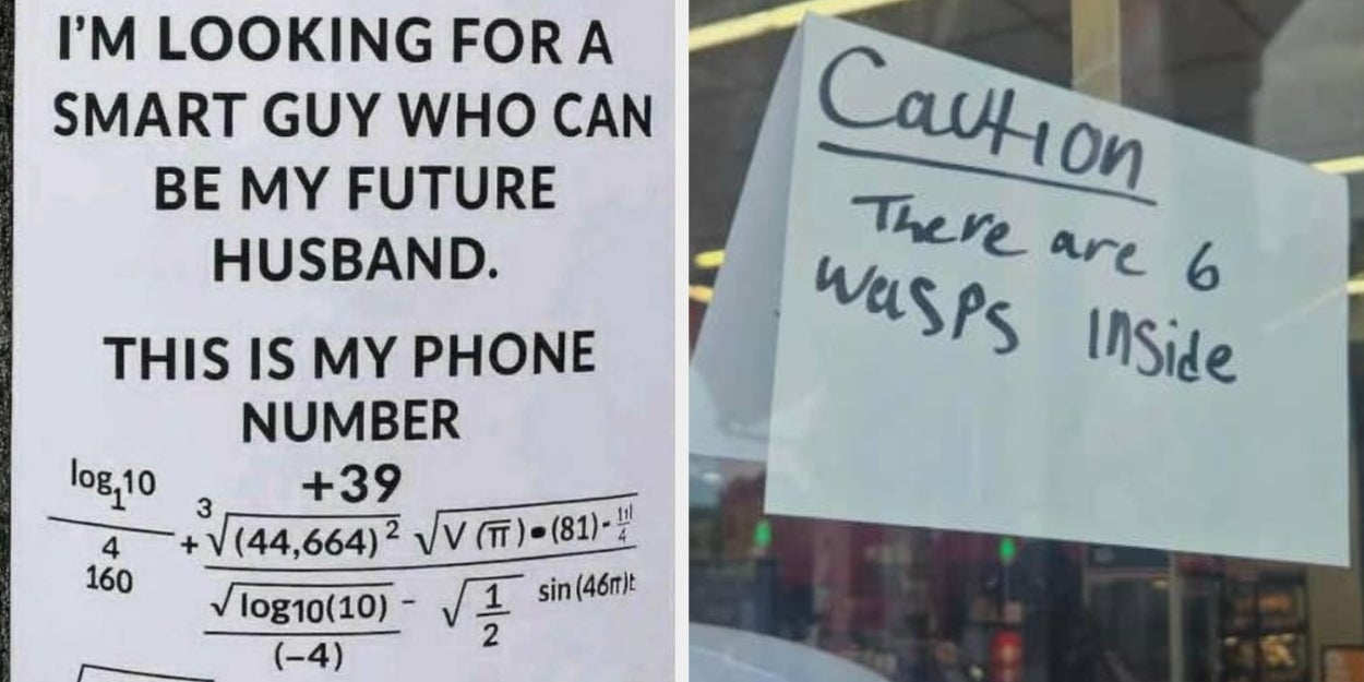Funny Signs That'll Brighten Your Day This Week