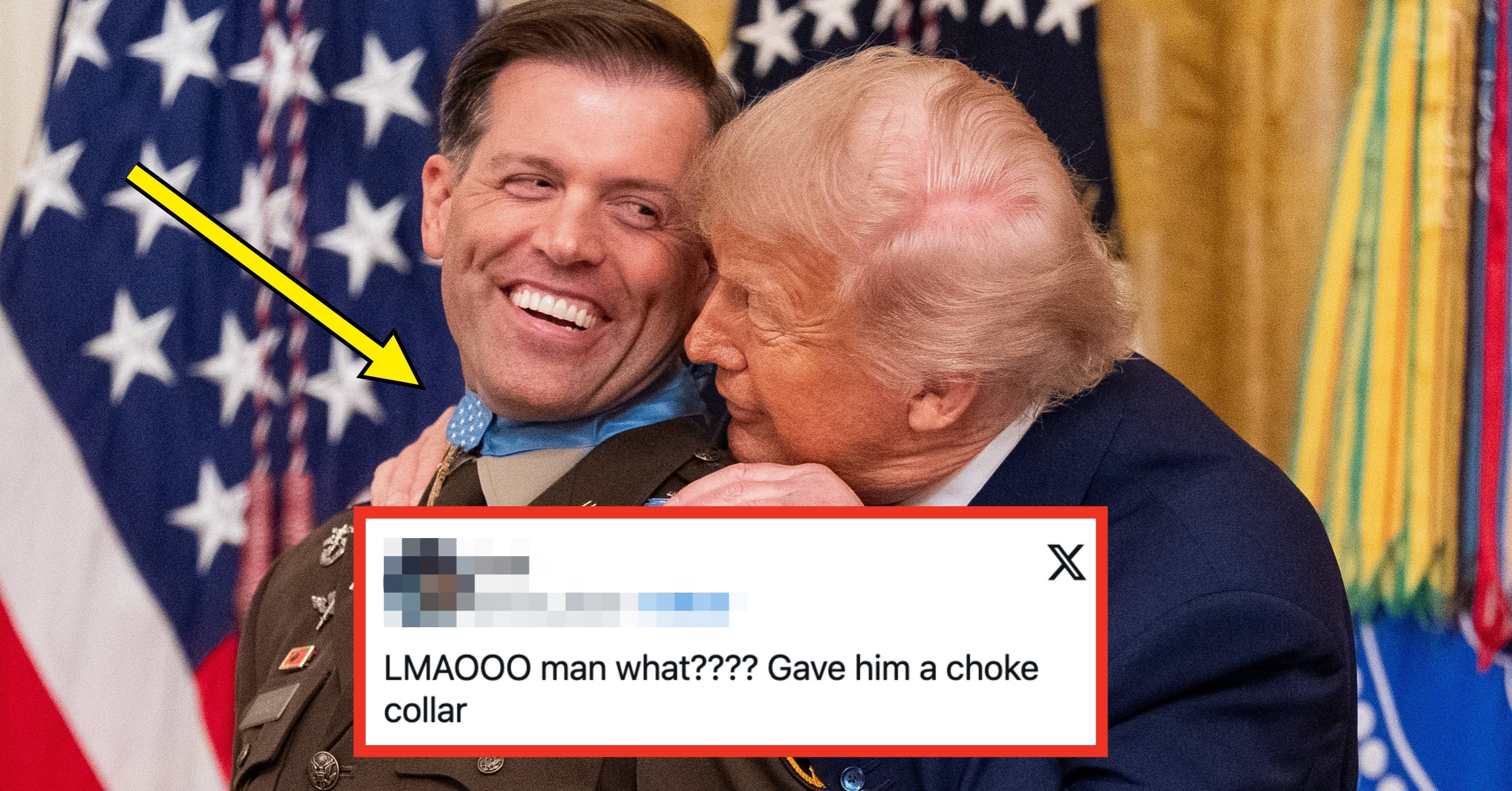 Over 10 Million People Can't Stop Laughing At This Clip Of Trump Struggling So Badly To Tie A Medal