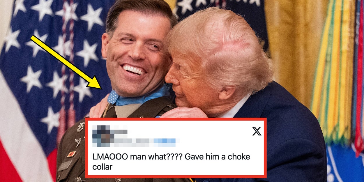 Trump's Awkward Medal Ceremony Goes Viral