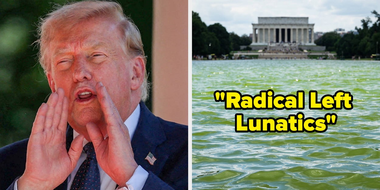 Trump's Viral Post About Reflecting Pool Vandalism