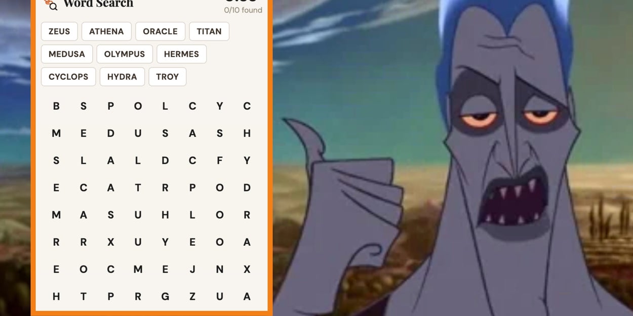 Word Search, Mythology Edition: June 21, 2026
