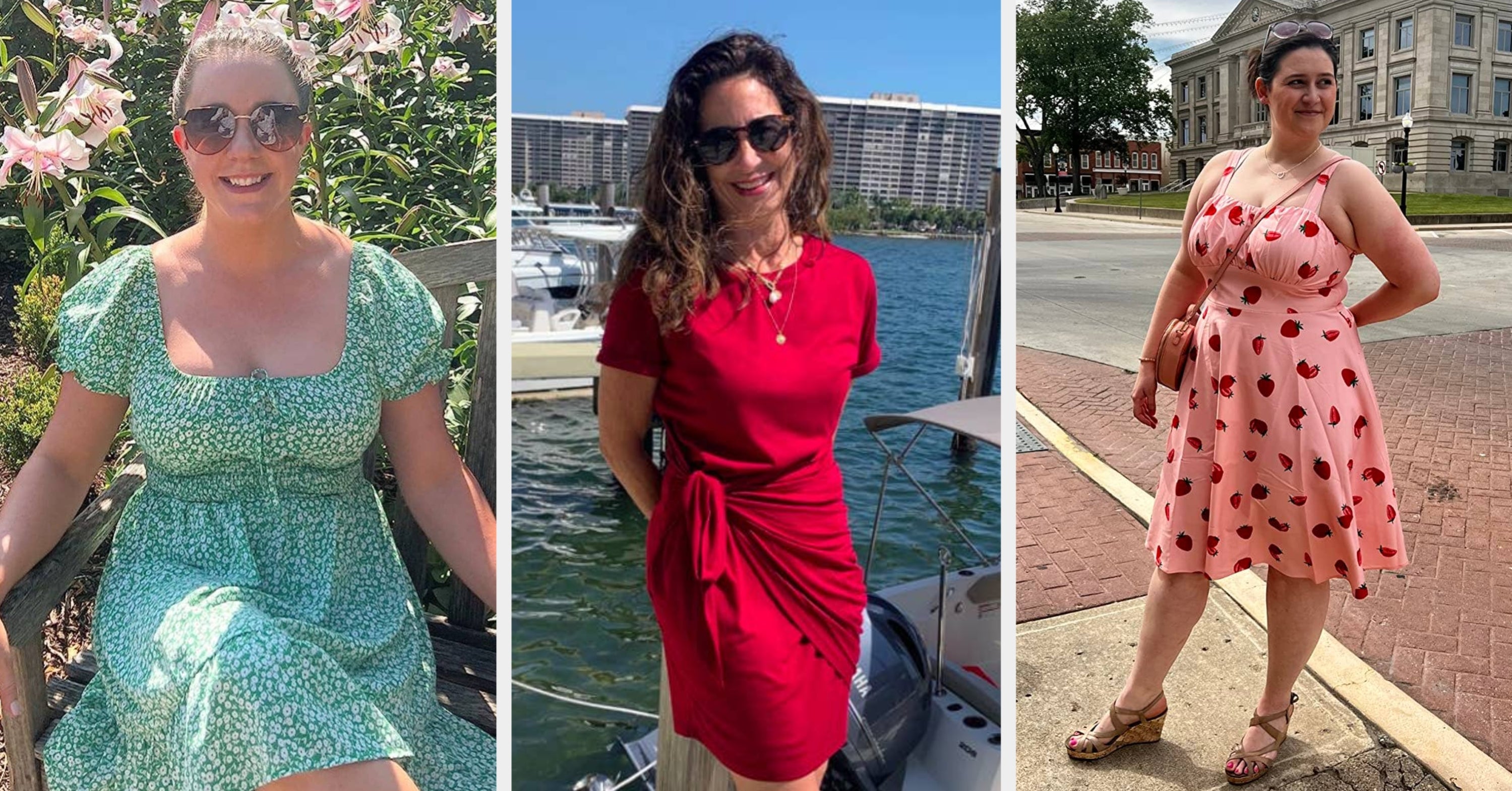 If You're Tired Of Dealing With Strapless Bras, These 25 Dresses Will Let You Wear Your Regular One