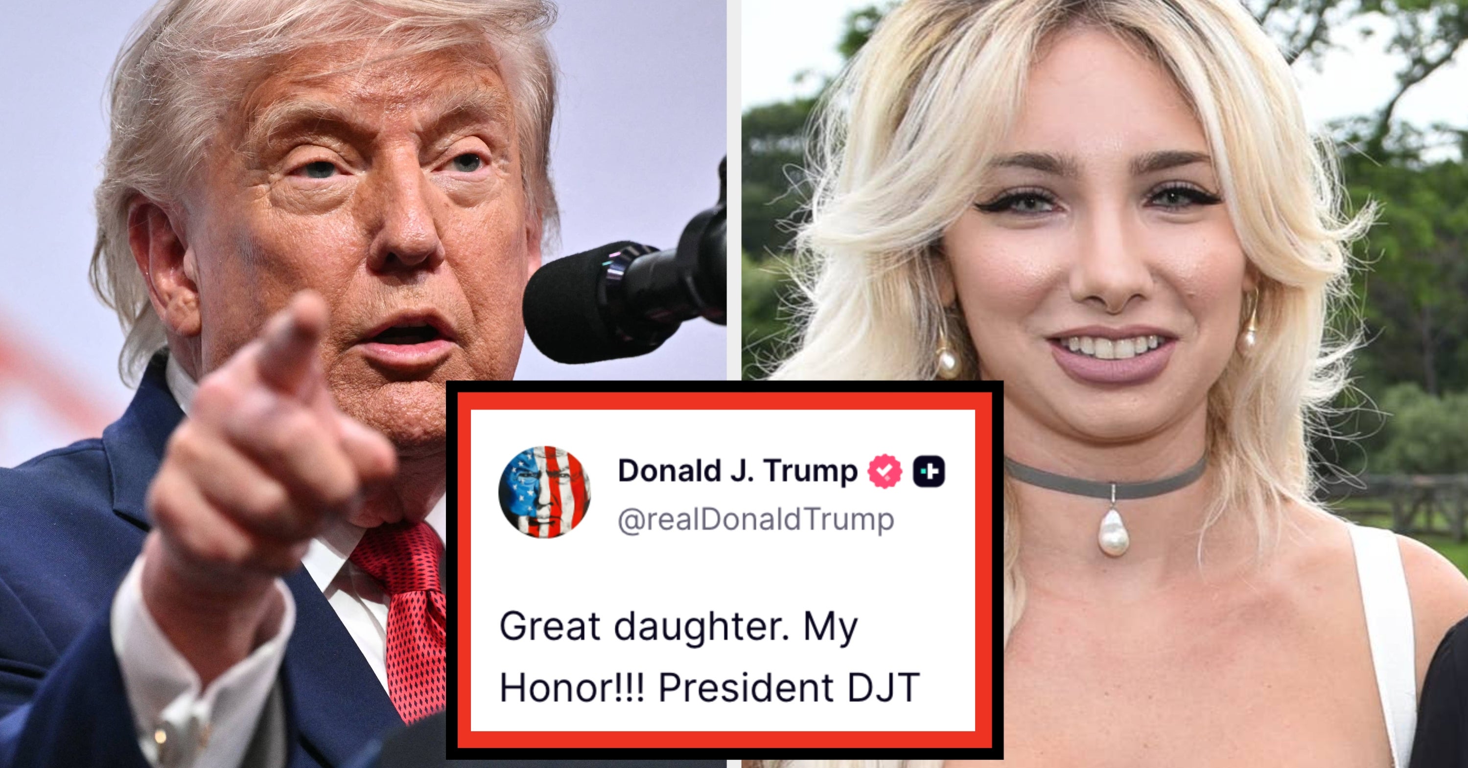"My Honor": Trump Posted 1 Strange "Daughter" Photo Ahead Of Father's Day, And People Are Legitimately So Confused
