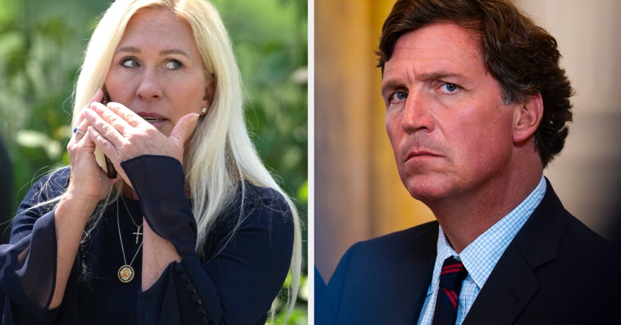 Marjorie Taylor Greene Just Joined Tucker Carlson In Quitting The Republican Party, And Their Announcements Are MESSY