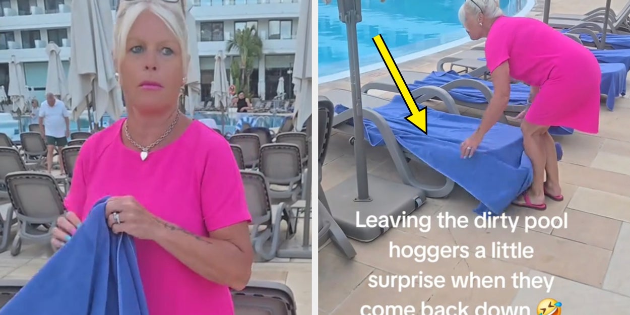 British Tourist Removes Towels From Pool Chairs