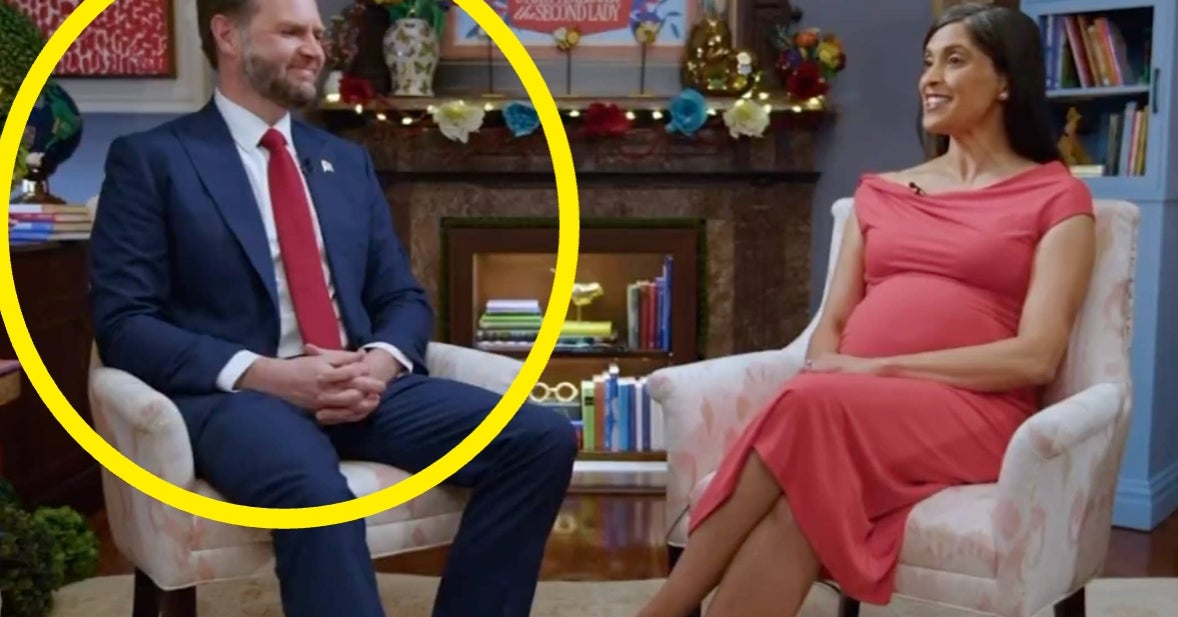Um, JD Vance Just Made A Really Weird Show Of PDA Toward His Wife, And I Have Secondhand Embarrassment