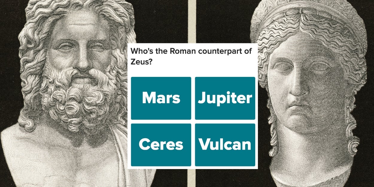 Only People Obsessed With Mythology Can Identify The Roman Names Of These Greek Gods
