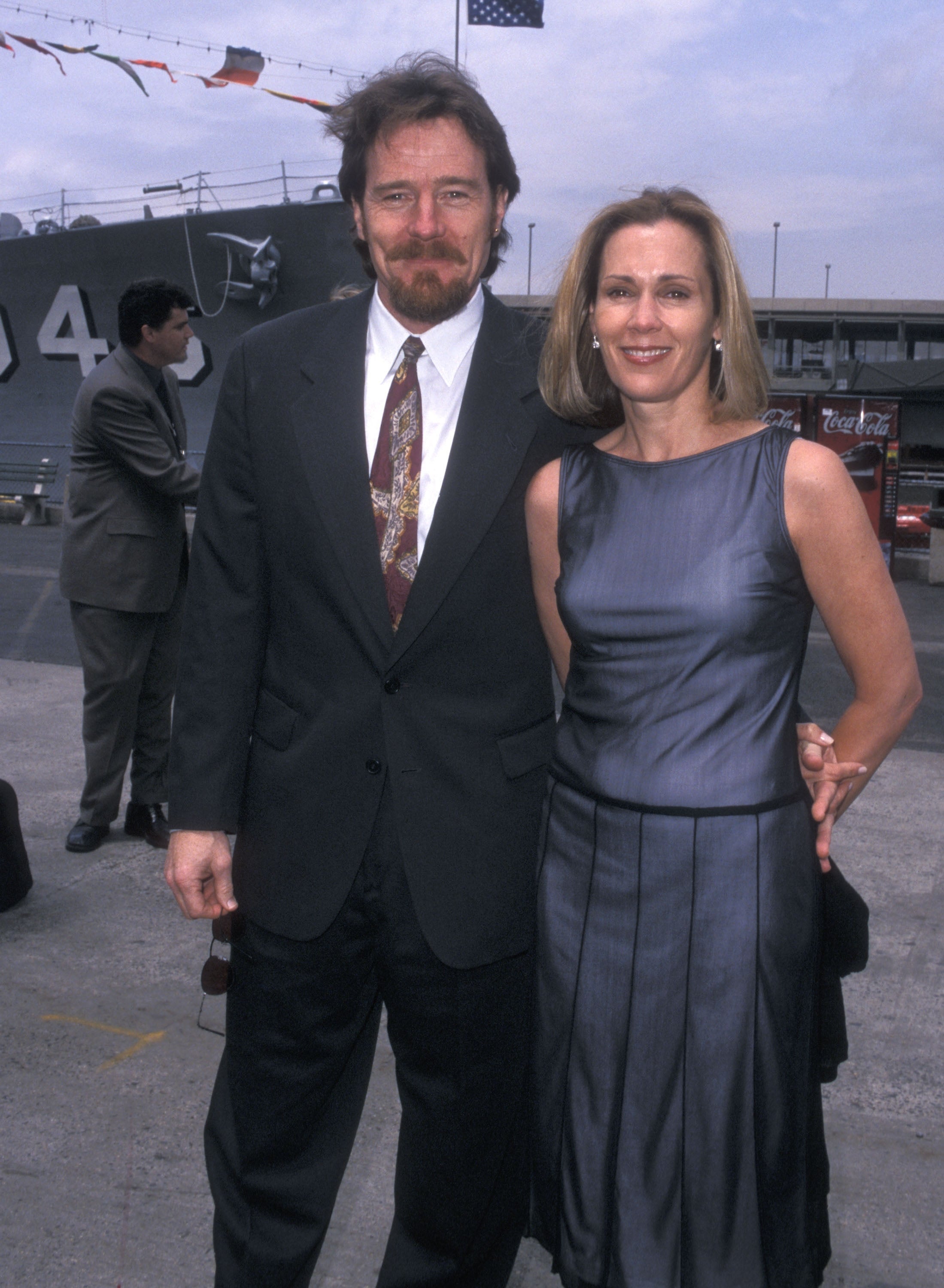 Bryan Cranston and wife Robin Dearden at an outdoor event