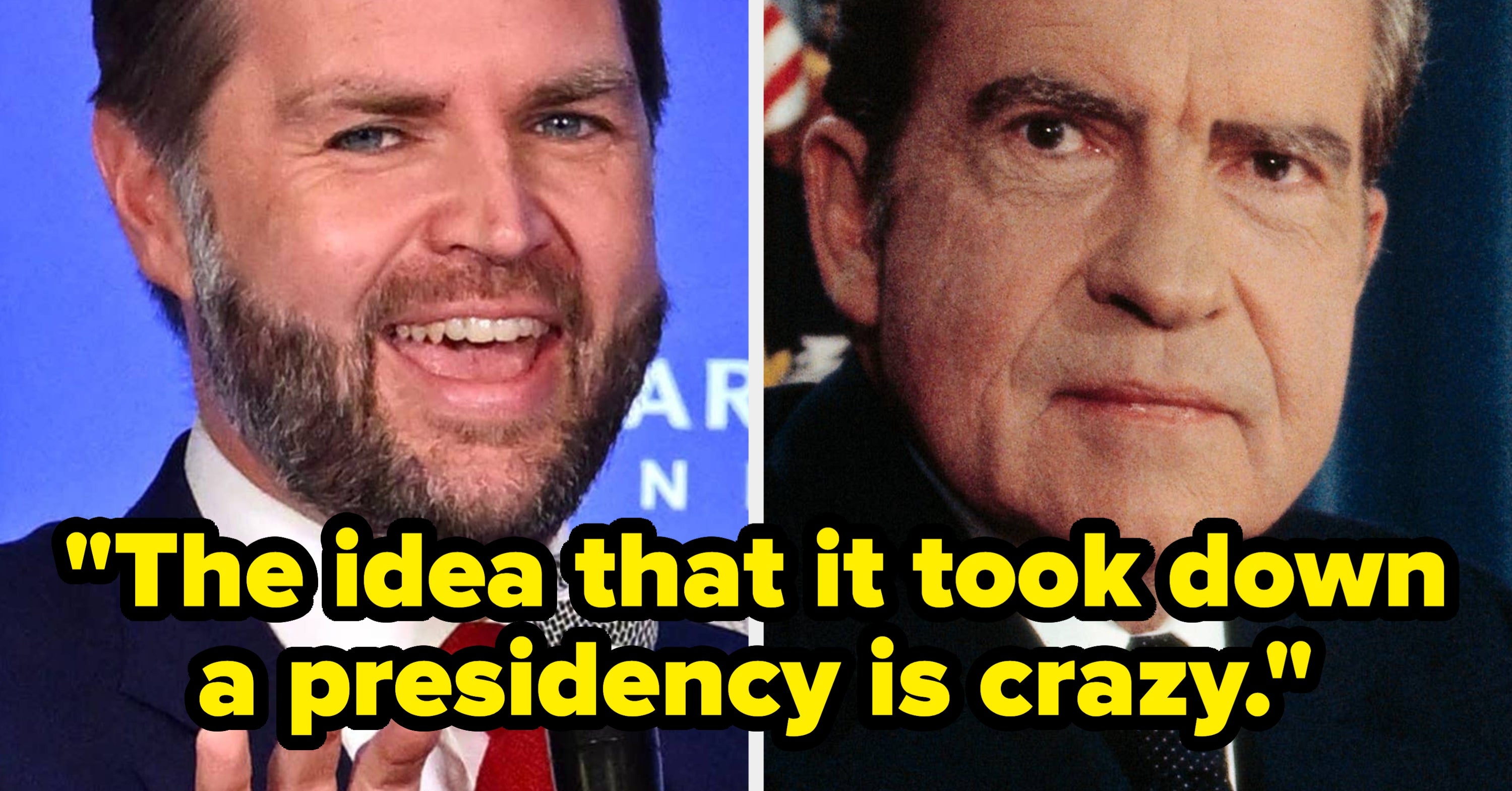 JD Vance Said Something Really, Really Bizarre About Richard Nixon, And People Are Absolutely Roasting Him For It