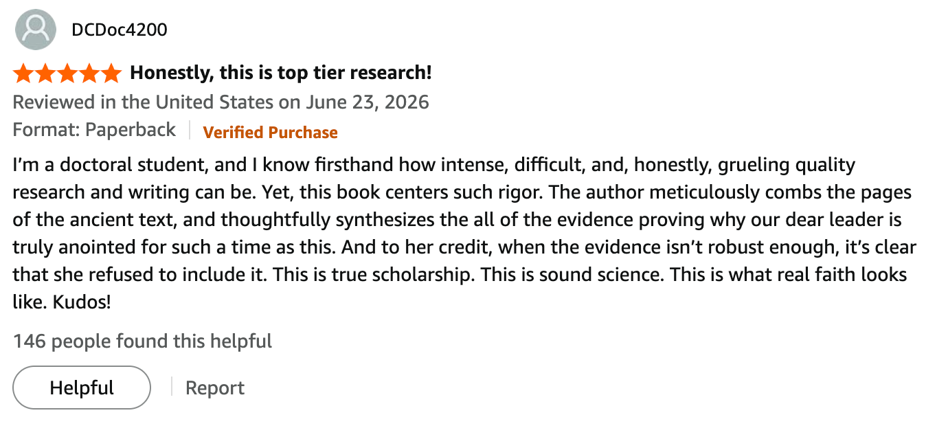 Amazon reappraisal  excerpt praising a publication  for its rigorous probe   and acknowledgment of evidential robustness successful  religion  studies