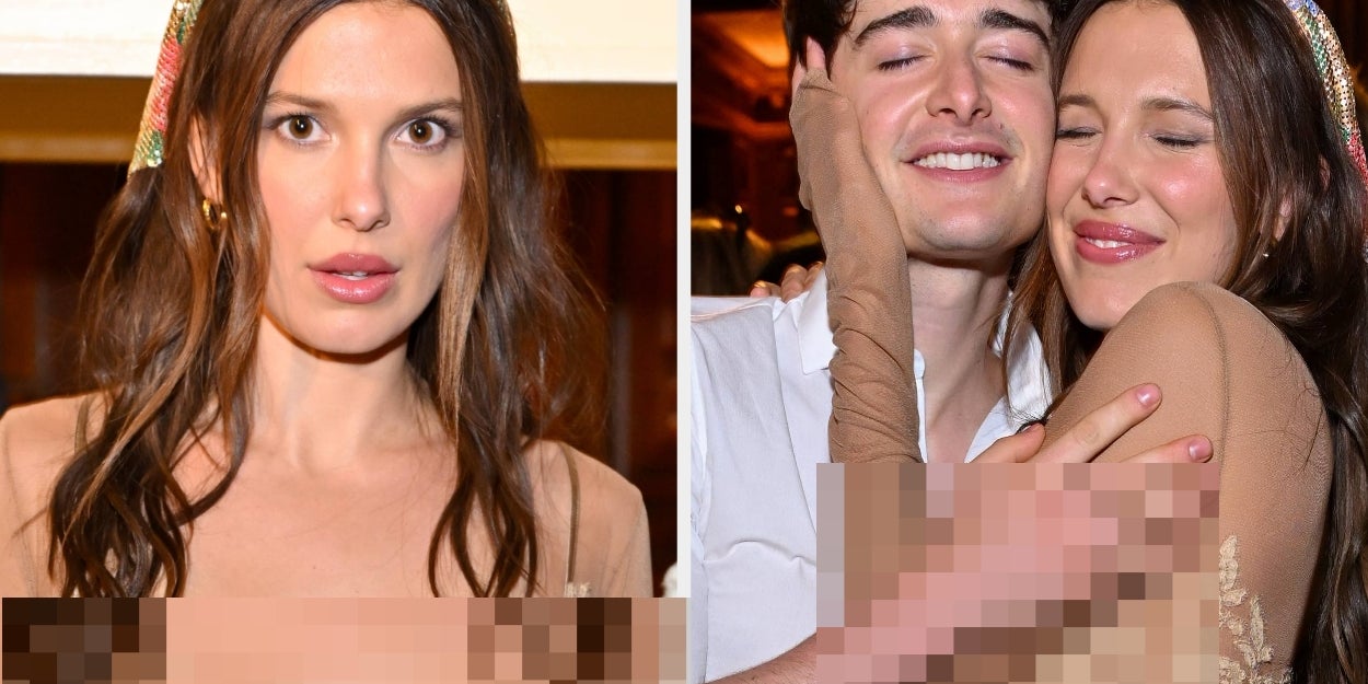 millie bobby brown sheer naked dress Millie Bobby Brown Gives the Naked Dress Trend a Festive Flair