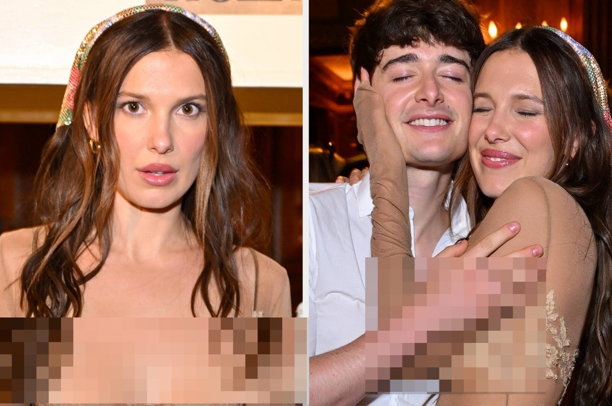 Millie Bobby Brown Tried The Naked Dress Trend In A Sheer Lingerie Set That Came Dangerously Close To Freeing The Nipple
