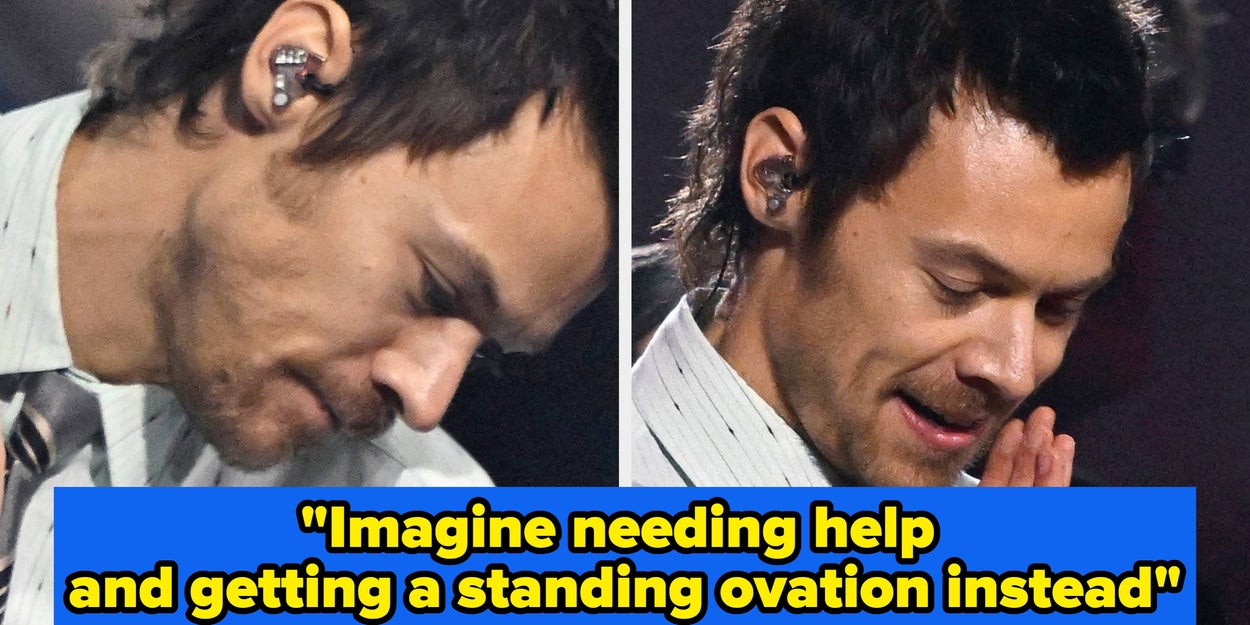 Harry Styles Chokes On Water, Falls During Concert