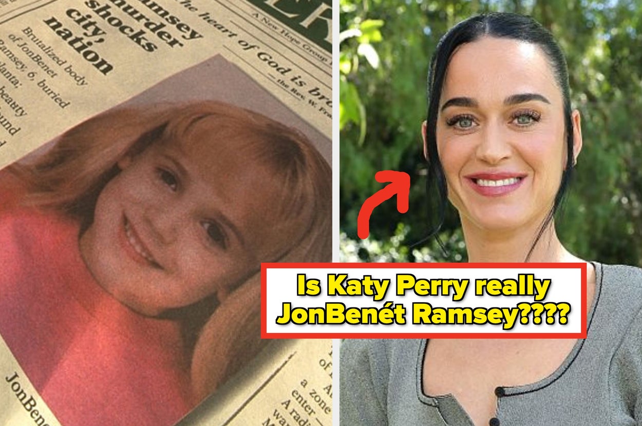 Newspaper reporting JonBenét Ramsey's death; Katy Perry in 2026