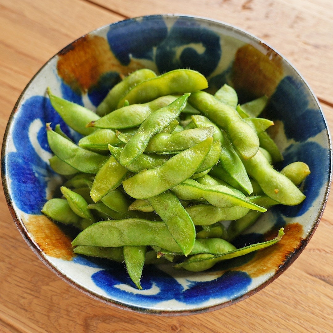 電子レンジでふっくら枝豆