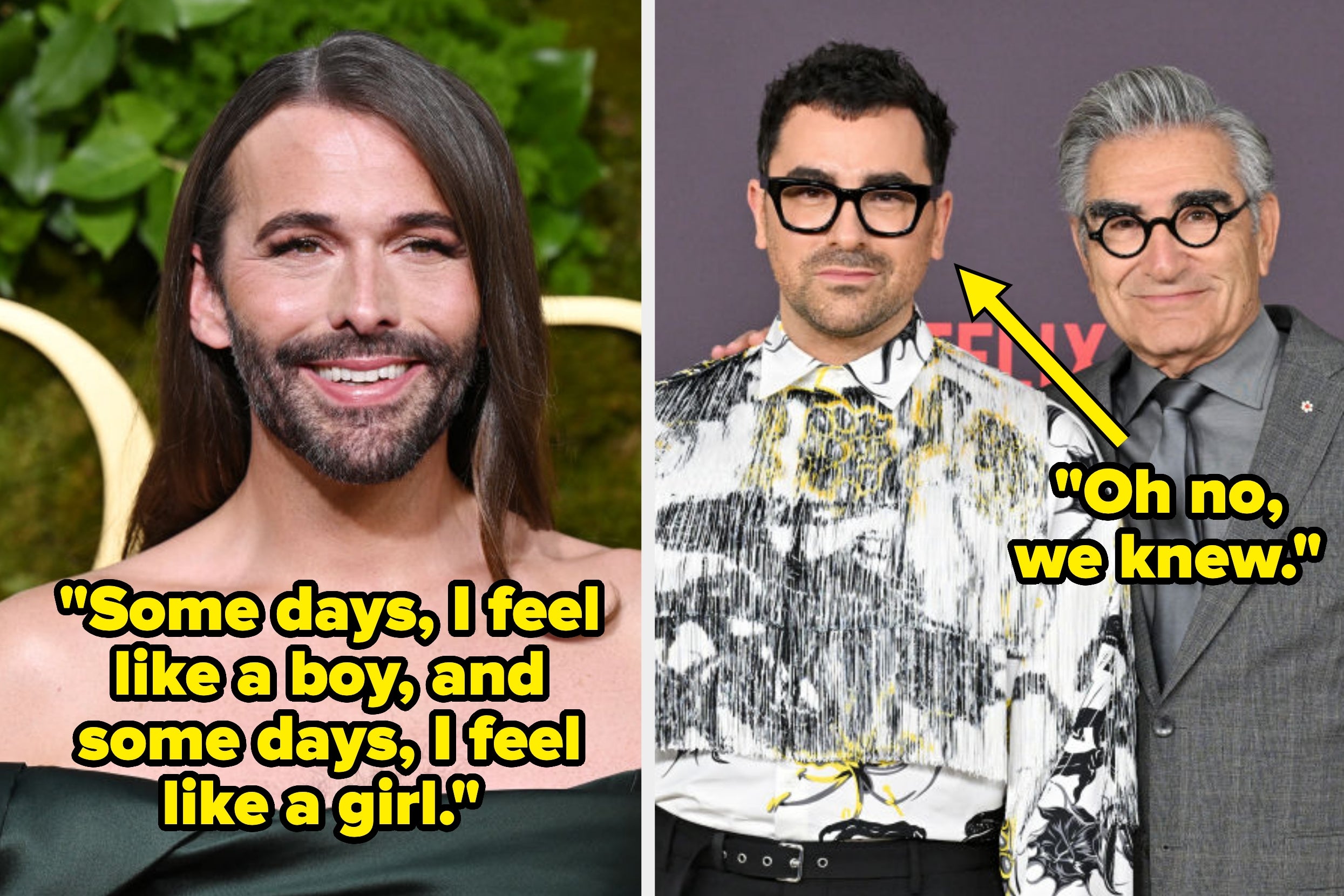 jonathan van ness, dan levy, eugene levy