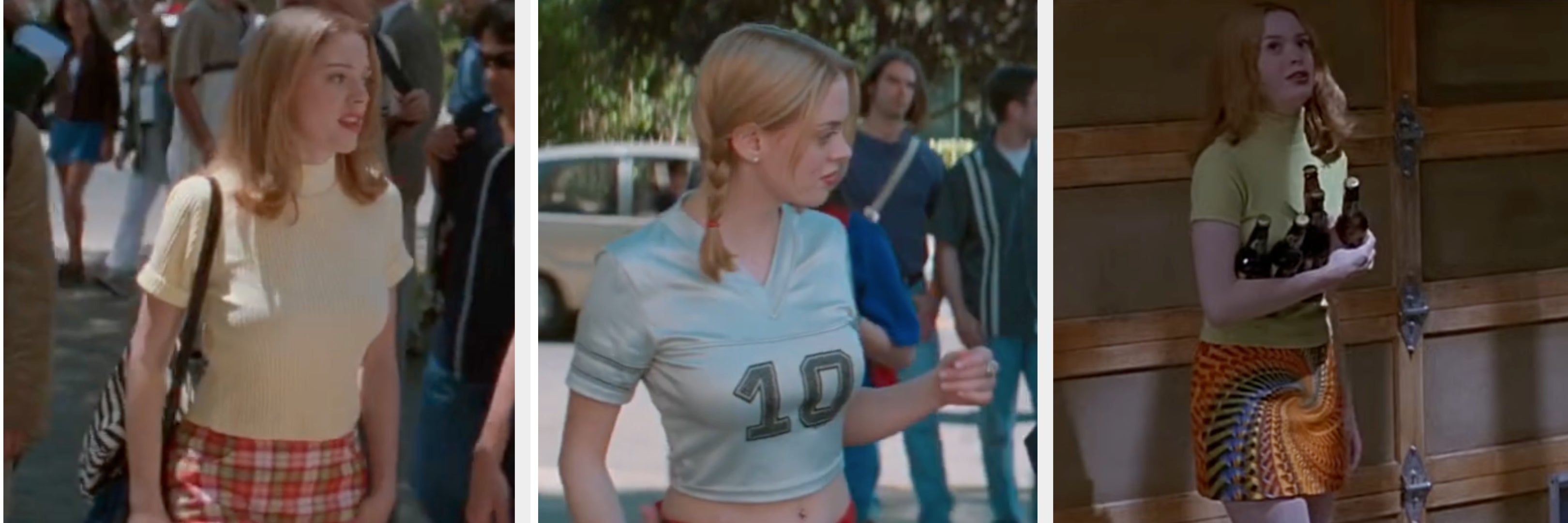 Three scenes showing 3  antithetic  outfits Tatum wears successful  SCream