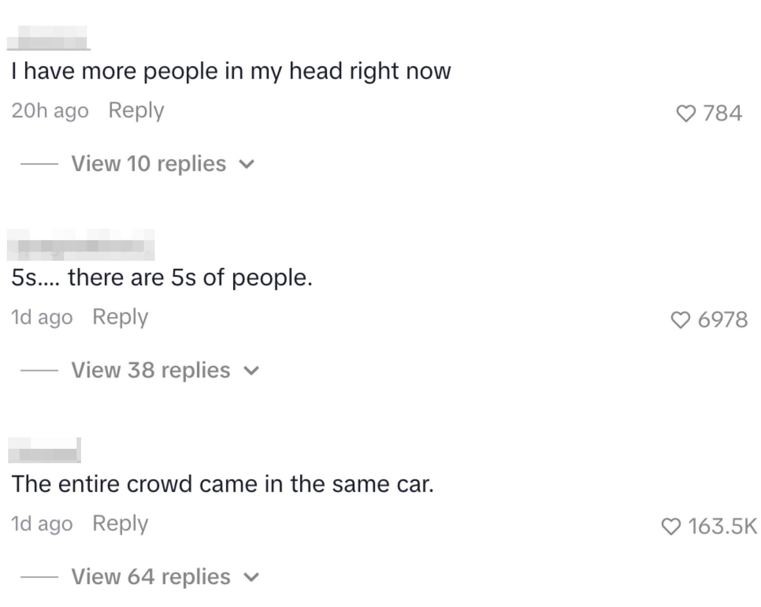 Screenshot of 3  humorous online comments astir  crowding