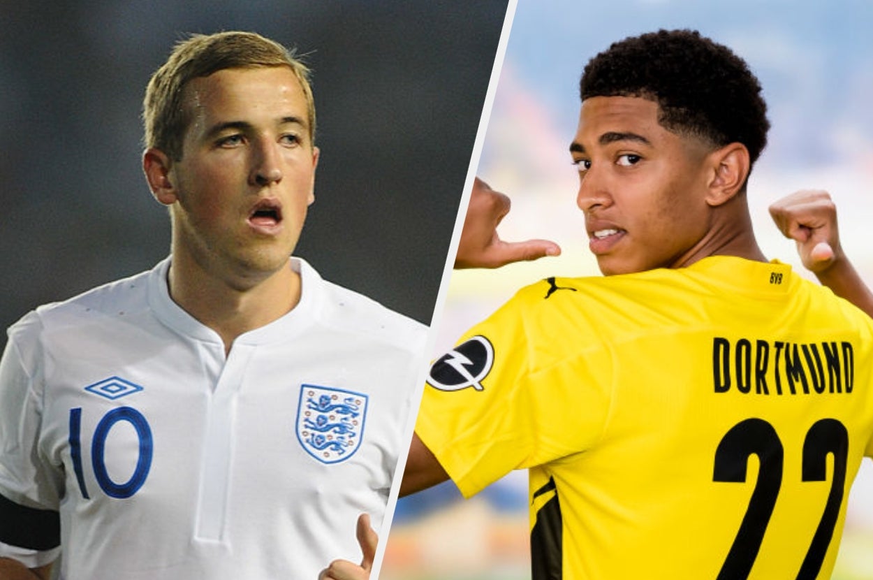 The England Squad Now Vs Then: Here's How The 3 Lions Looked At The Start Of Their Career And How They Look Now