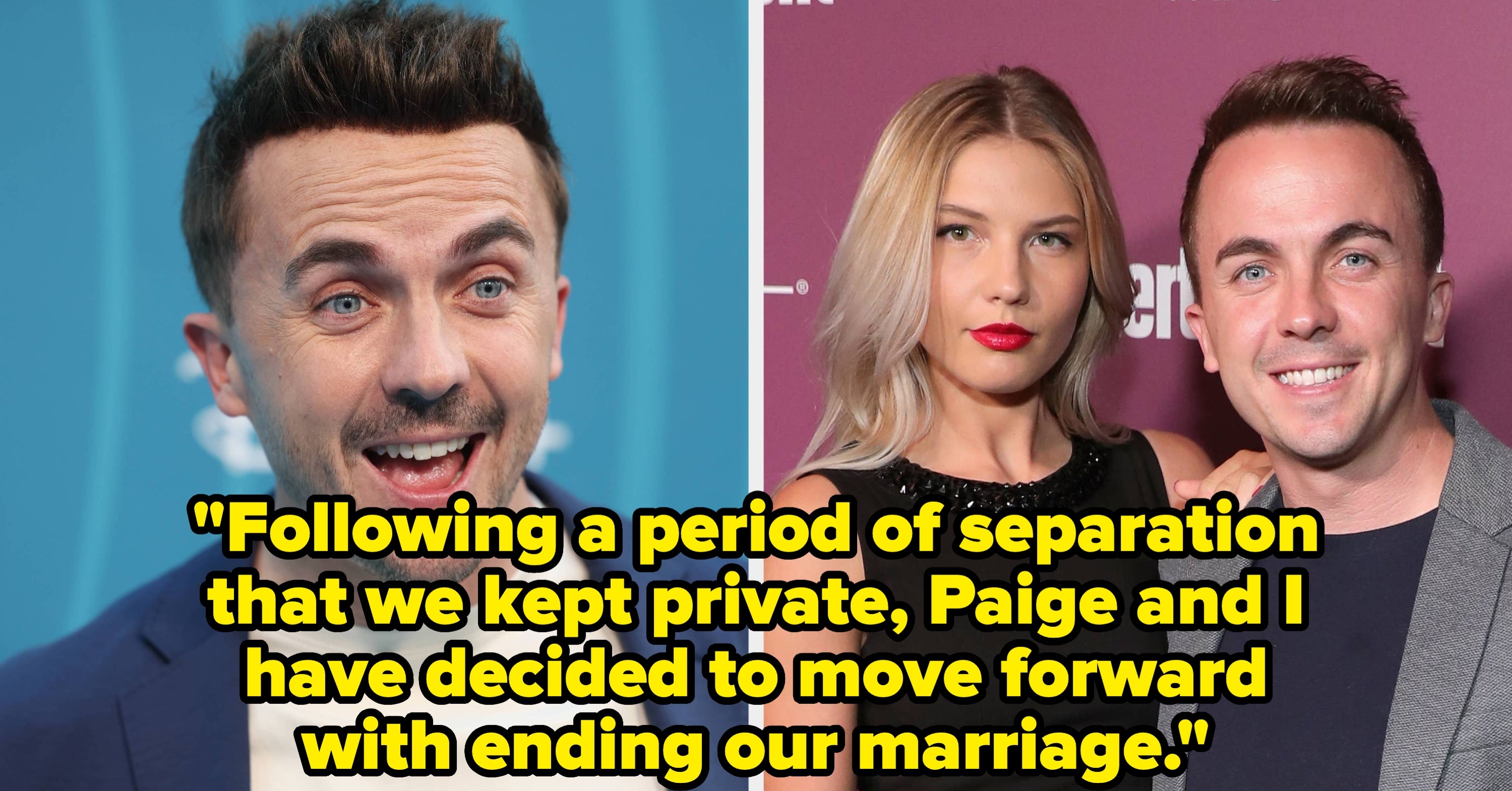 Frankie Muniz's Deleted Divorce Announcement Is The Strangest Thing I've Seen All Week
