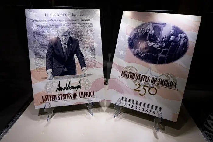 near features a humanities fig and text; close shows a humanities country and "United States of America 250"