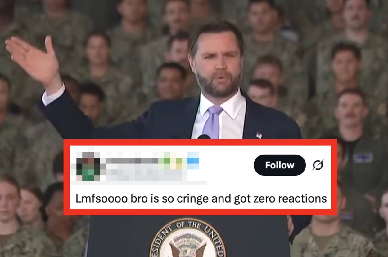 People Are Calling JD Vance "So Cringe" After His Joke Flopped During His Latest Speech